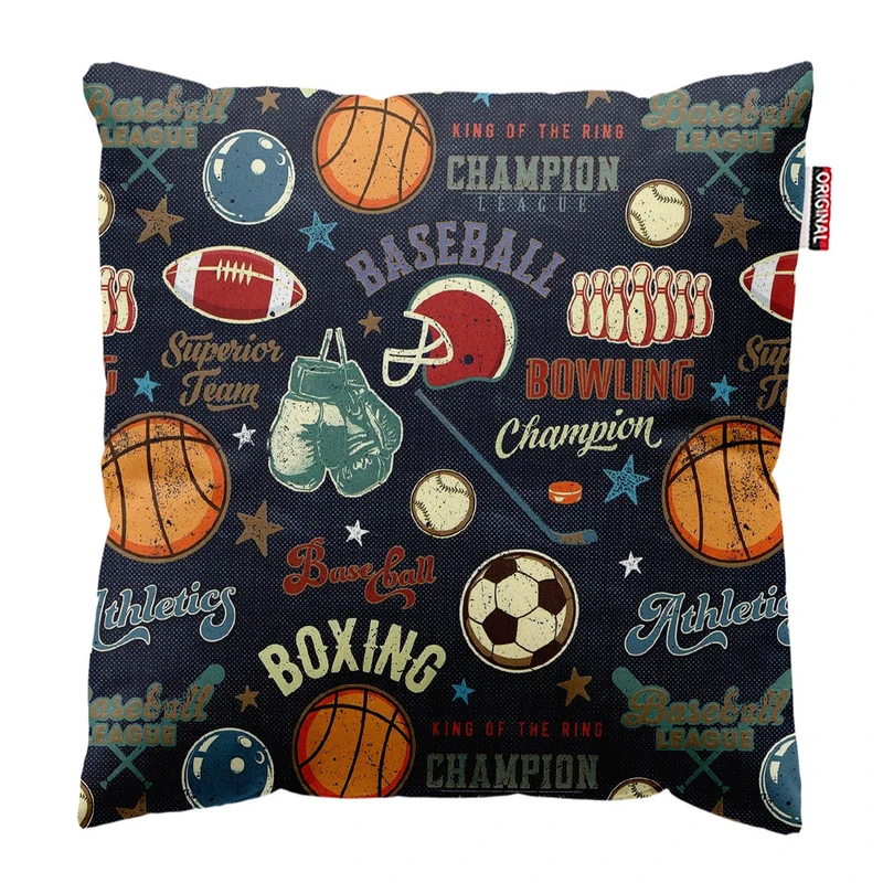 کوسن پاد آفرین طرح ورزش کد 648 سایز 30*30 سانتی متر