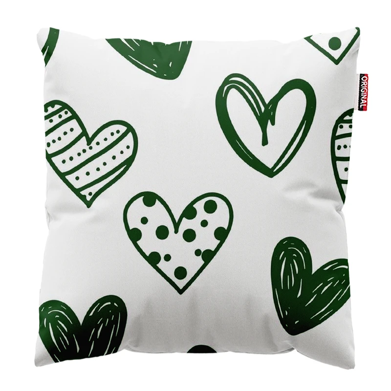 کوسن پاد آفرین طرح قلب کد 4873 سایز 30*30 سانتی متر