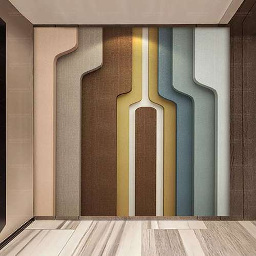 پوستر دیواری سه بعدی مدل طرح هندسی رنگی DVRF1260