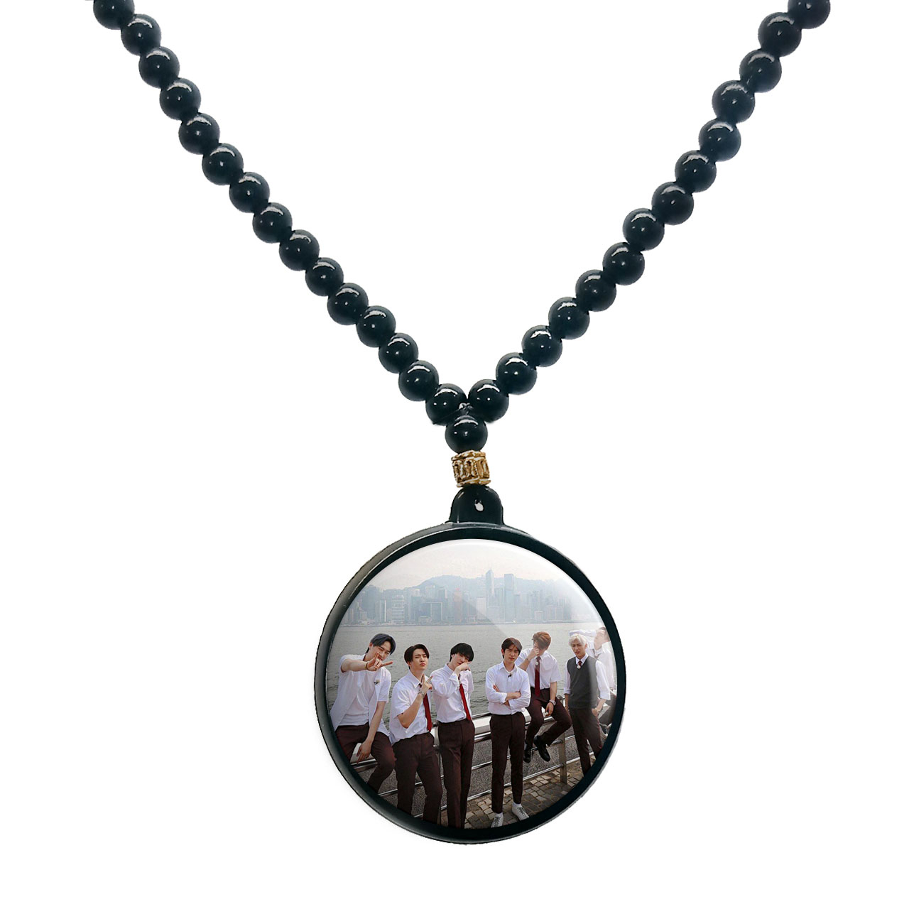 گردنبند پرمانه طرح GOT7 کد pmd.19037 مدل دو طرفه