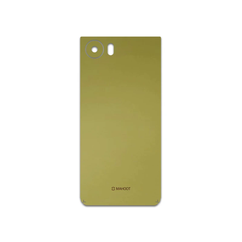 برچسب پوششی ماهوت مدل Matte-Gold مناسب برای گوشی موبایل بلک بری Keyone-DTEK70