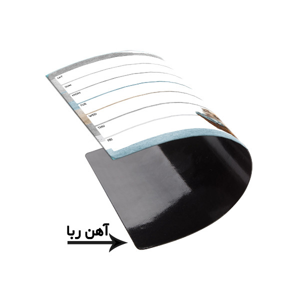 تخته وایت برد لاژید مدل برنامه ریزی سایز 14x18 سانتی متر مجموعه 2 عددی