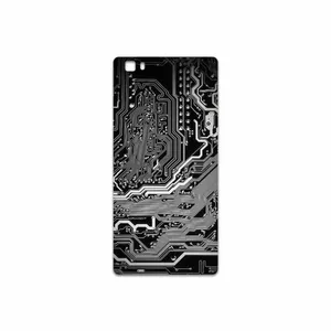MAHOOT Black Printed Circuit Board Cover Sticker for Huawei P8 Lite