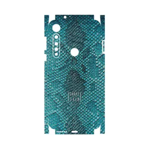 MAHOOT Blue Snake Skin-FullSkin Cover Sticker for Motorola One Vision Plus