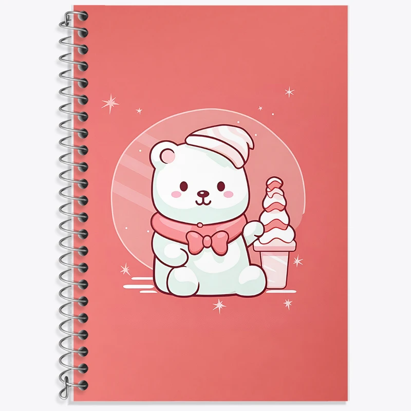 دفتر نت موسیقی 50 برگ خندالو طرح خرس کیوت کد F7297