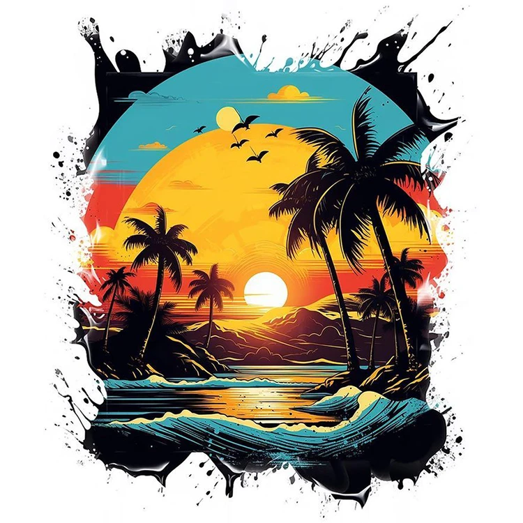 استیکر پارچه و لباس پاد آفرین مدل ساحل کد 2939