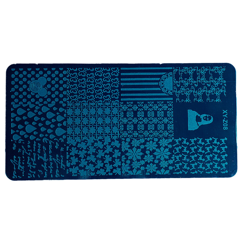 شابلون طراحی ناخن مدل XY-Z08