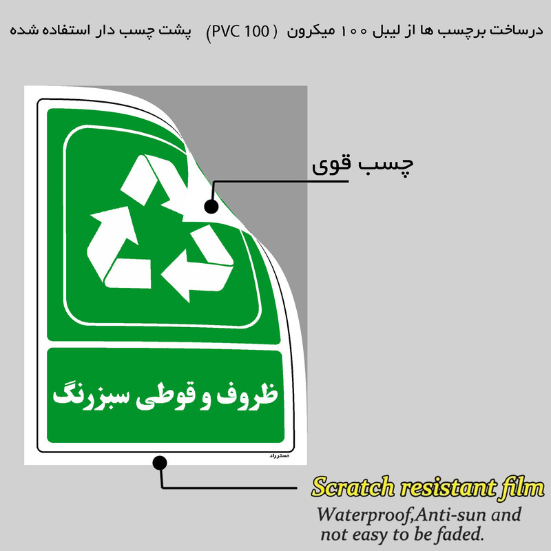برچسب ایمنی مستر راد طرح ظروف و قوطی رنگ مدل HSE-OSHA-191