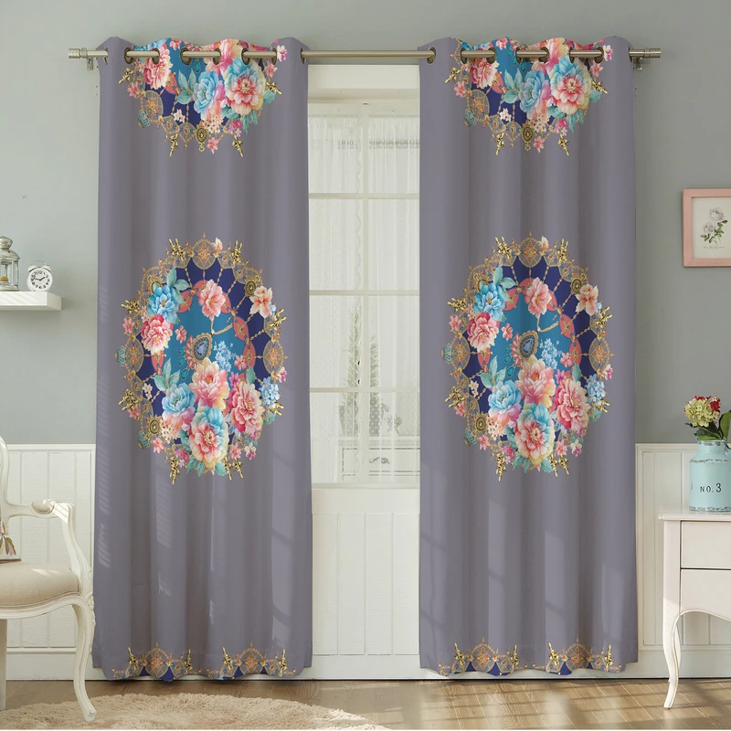 پرده نیروانا طرح مدرن  مدل هازان کد 4545 سایز 140×280 سانتی متر