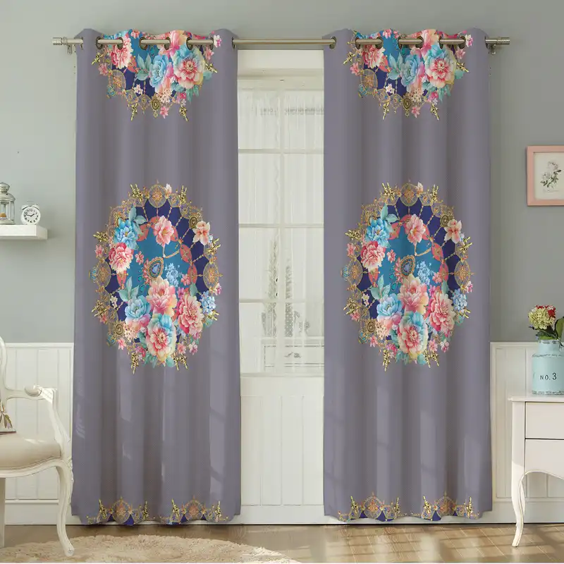 پرده نیروانا طرح مدرن مدل هازان کد 4545 سایز 140×280 سانتی متر