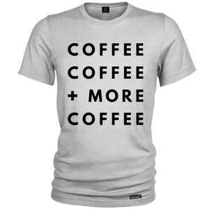 تی شرت آستین کوتاه مردانه 27 مدل More Coffee کد MH1319