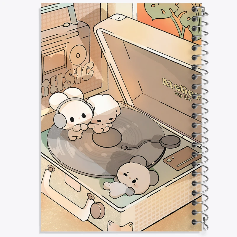 دفتر لیست خرید 50 برگ خندالو طرح حیوانات کیوت و بامزه کد N4047