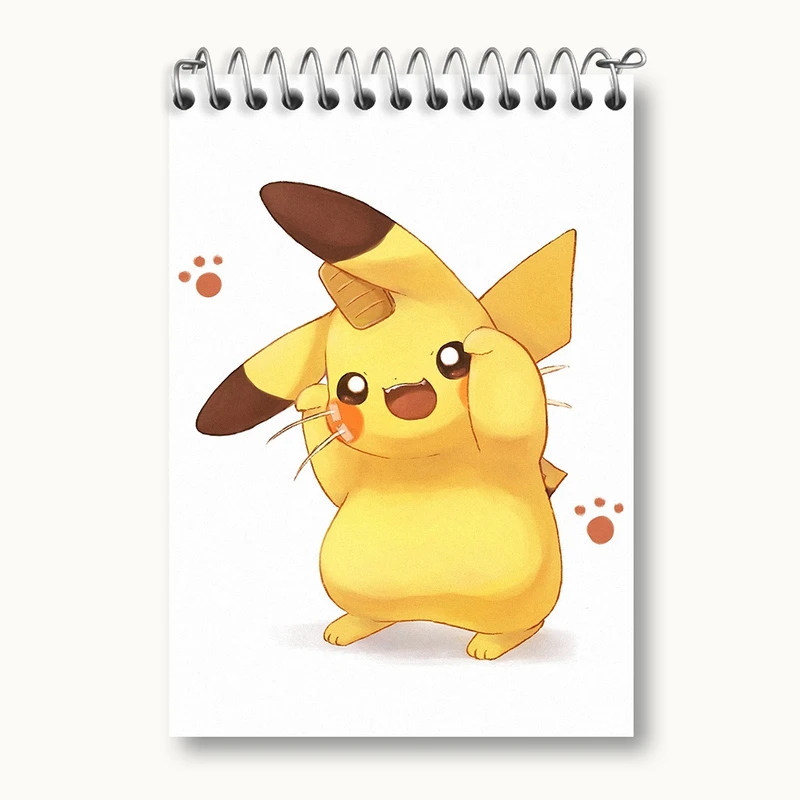 دفتر یادداشت 50 برگ خندالو مدل بازی پوکمون (pokemon) کد 32697