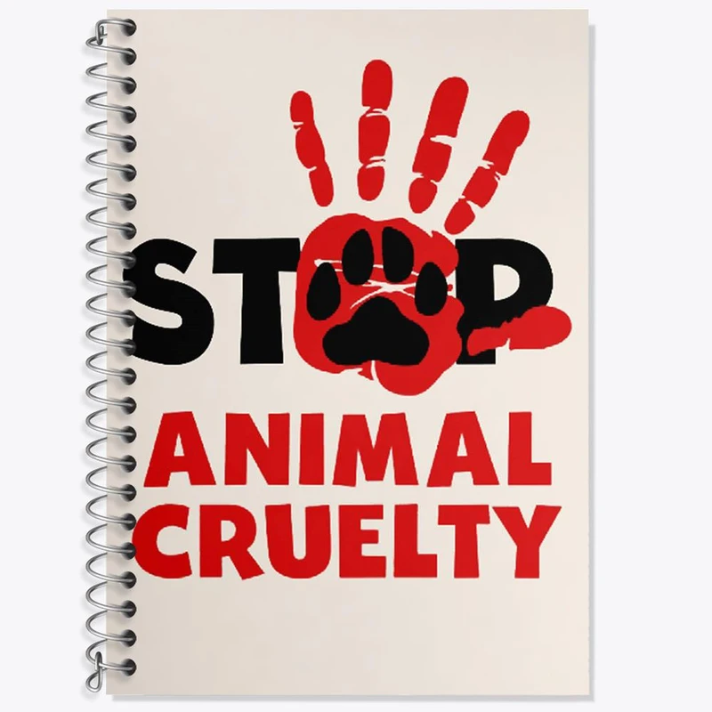 دفتر لغت 50 برگ خندالو مدل حمایت از حیوانات کد 27370