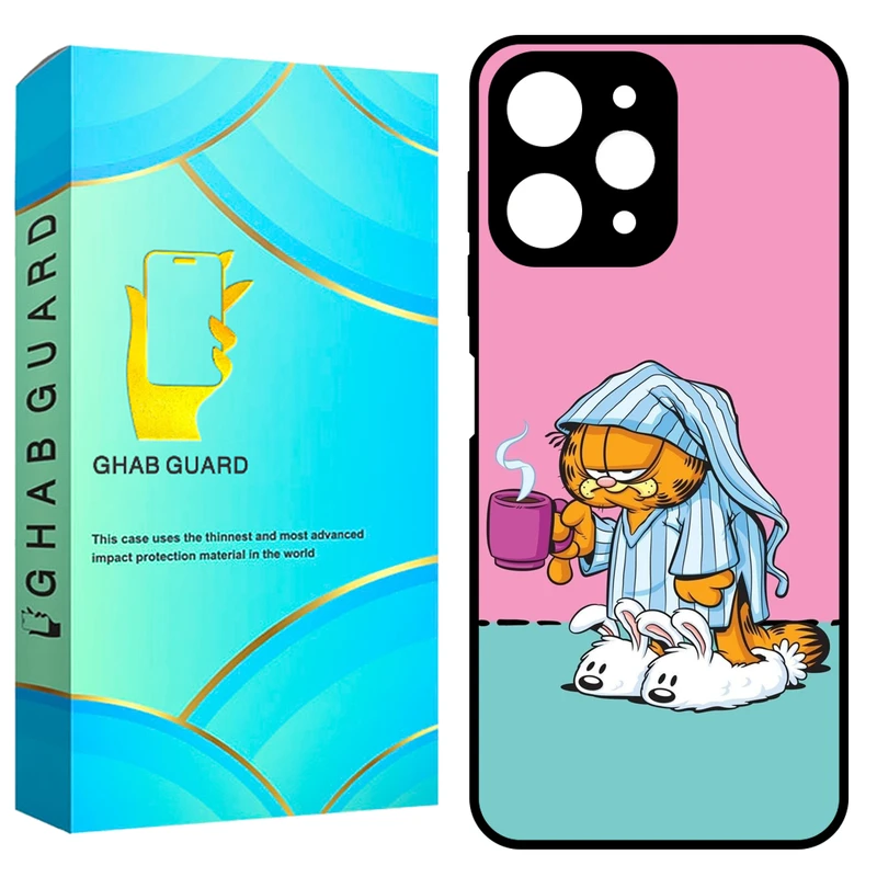 کاور قاب گارد طرح گارفیلد مدل GCHPR12 مناسب برای گوشی موبایل شیائومی Redmi 12 4G / Redmi 12 5G / Poco M6 Pro 5G