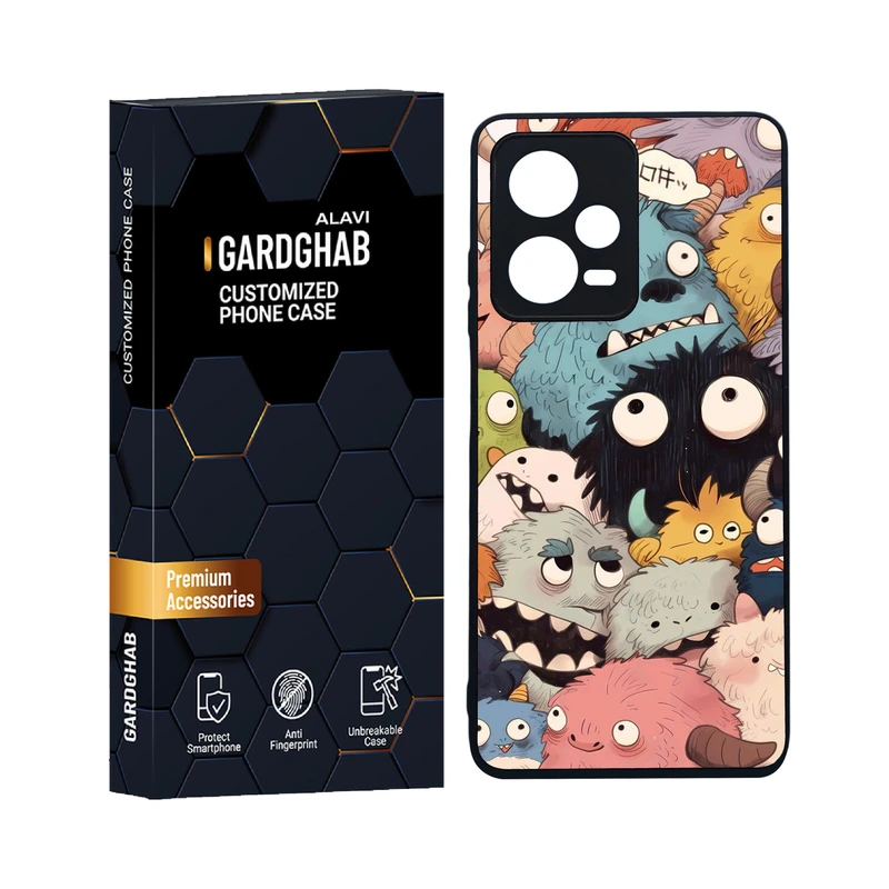 کاور گارد قاب علوی مدل دورژله ای انیمه مناسب برای گوشی موبایل شیائومی Redmi Note 12 Pro 5G