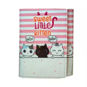 کیف پول دخترانه مدل sweet kitten کد 230