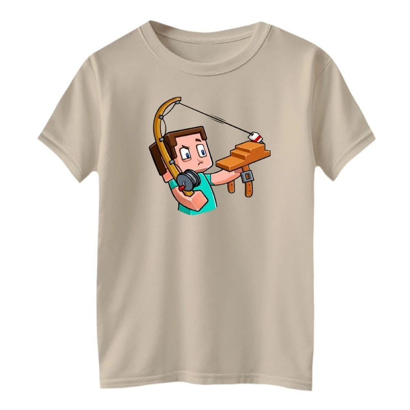 تی شرت آستین کوتاه بچگانه مدل ماینکرفت کد 09