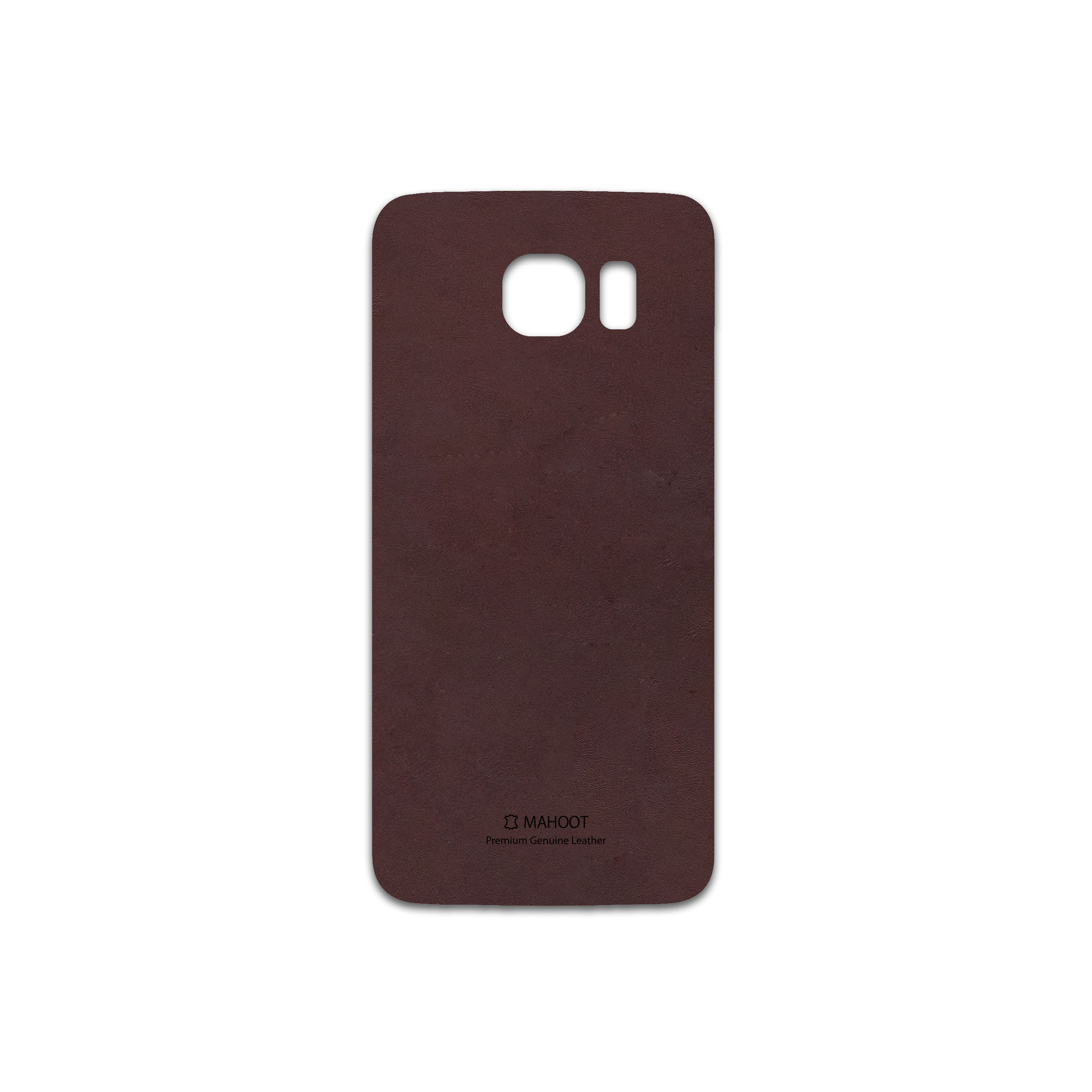 برچسب پوششی ماهوت مدل Matte-Dark-Brown-Leather مناسب برای گوشی موبایل سامسونگ Galaxy S6