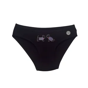 شورت زنانه فیتن فرخ زادی مدل سگ دار رنگ مشکی