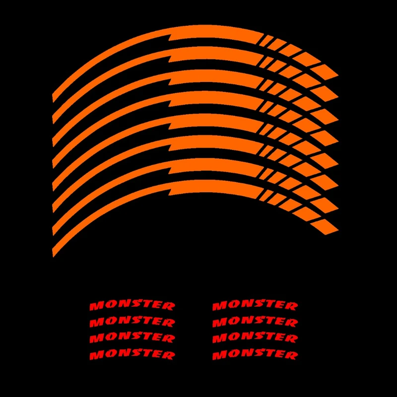 برچسب رینگ موتور سیکلت کد 18 مجموعه 16 عددی