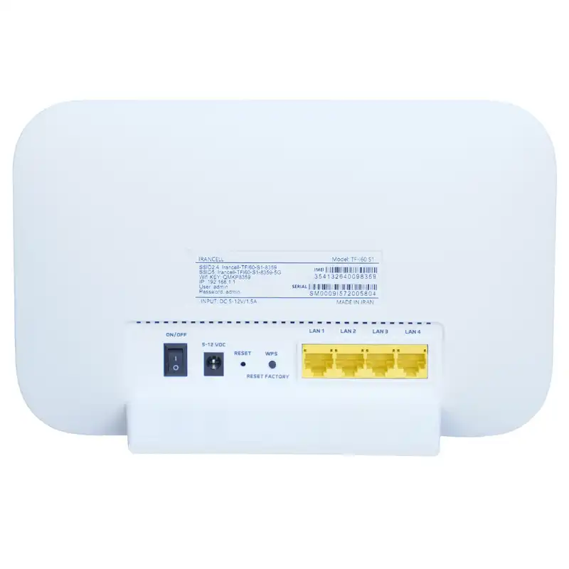 مودم 4G/TD-LTE سپنتا مدل TF-i60 S1به همراه سیمکارت و 100 گیگابایت اینترنت سه ماهه