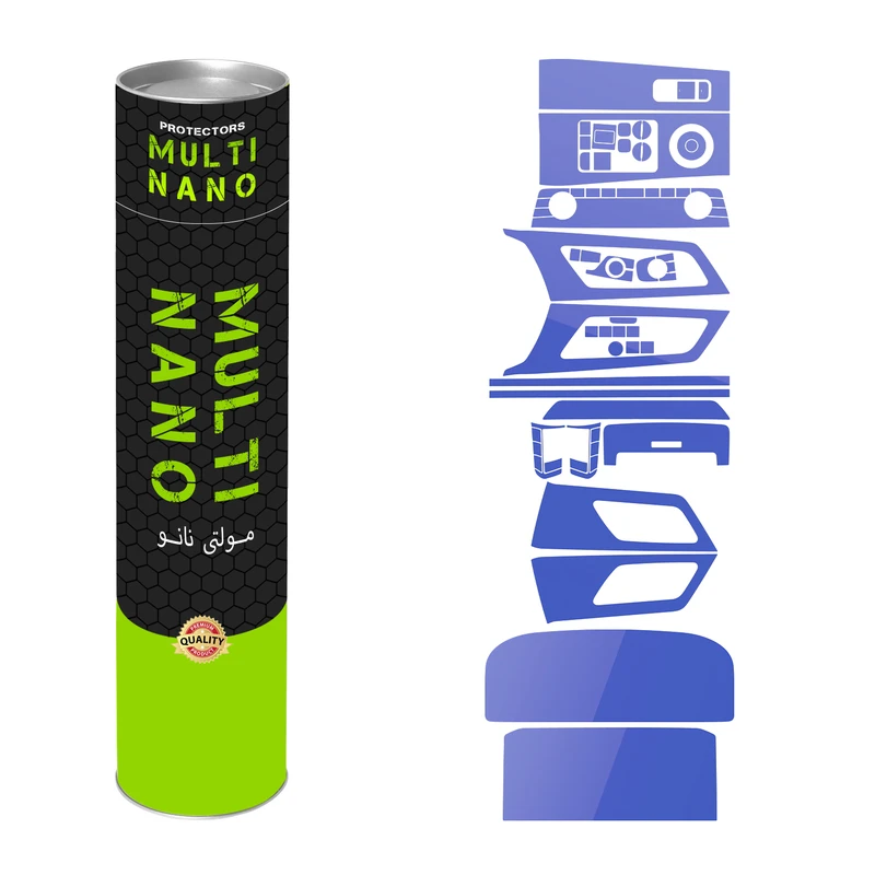 برچسب محافظ مانیتور و کنسول خودرو مولتی نانو مدل X-F1T مناسب برای اوتلندر 2023 مجموعه 18 عددی