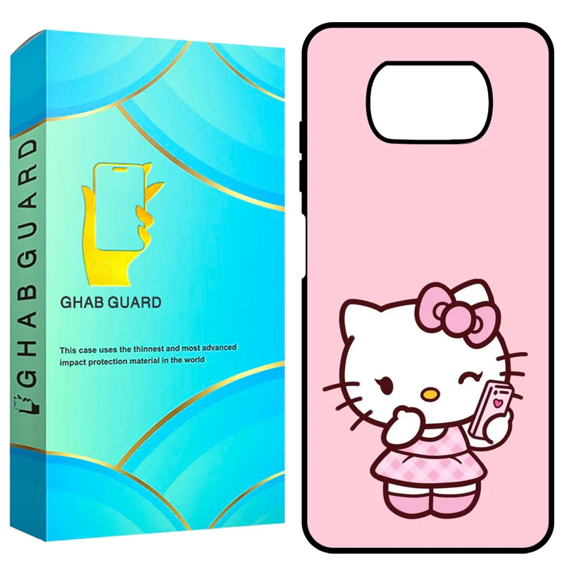 کاور قاب گارد طرح کیتی مدل GX320 مناسب برای گوشی موبایل شیائومی Poco X3 / X3 NFC / X3 Pro