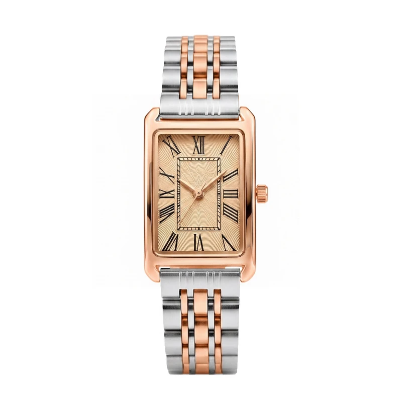 ساعت مچی عقربه‌ای کوارتز زنانه مدل مستطیل رومی کلاسیک 161A