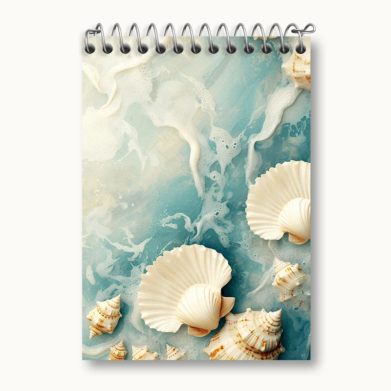 دفتر یادداشت 50 برگ خندالو طرح صدف و دریا کد N5812