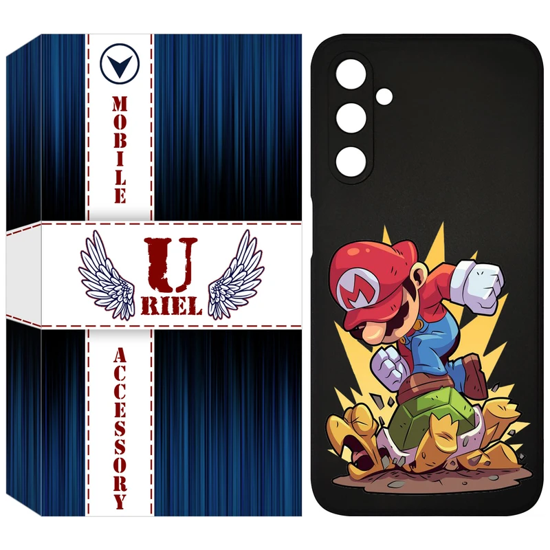 کاور یوریل مدل KSH کد 64 طرح ماریو مناسب برای گوشی موبایل سامسونگ Galaxy A24