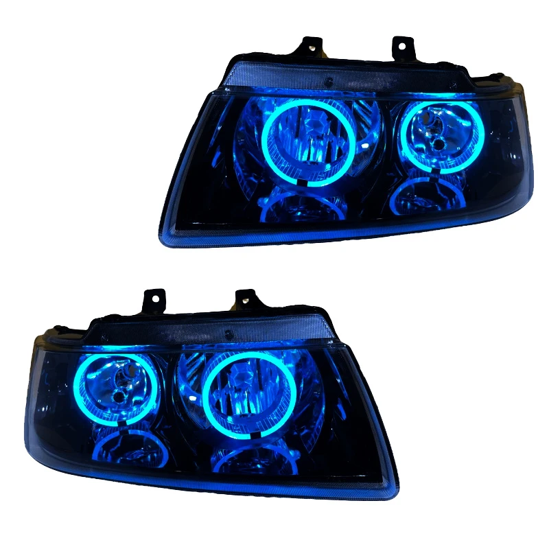 چراغ جلو خودرو گروه پژوهش صنعت مدرن مدل 3D-Ring-B-Ice مناسب برای سمند بسته دو عددی