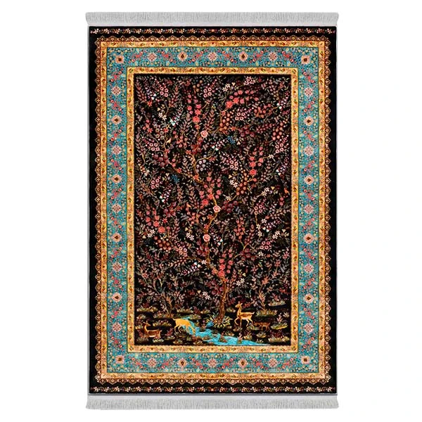 فرش پارچه‌ای دفه مدل فرشینه طرح مدرن کد 8094