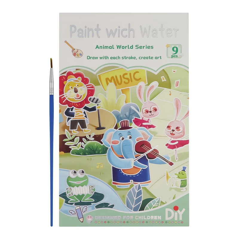 بازی آموزشی رنگ آمیزی مدل طرح فانتزی حیوانات کد 5470