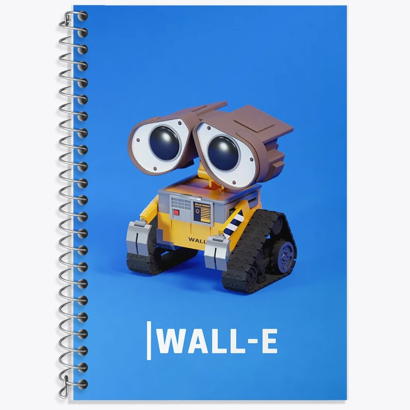 دفتر زبان 50 برگ خندالو مدل دو خط طرح وال ای (WALL-E) کد F951