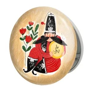 آینه جیبی خندالو طرح نوروز مدل تاشو کد 24611 