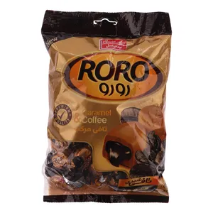 تافی مغزدار کره‌ ای با کرم قهوه رورو شیرین عسل - 400 گرم