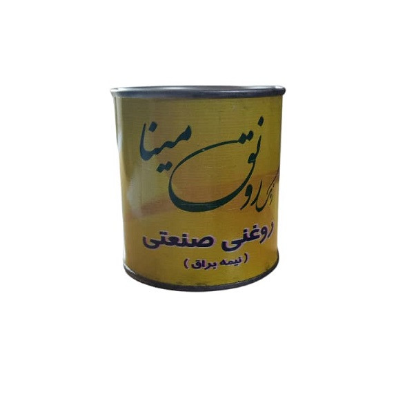 رنگ روغنی کرم نیمه براق رونق مینا مدل 2 حجم 250 میلی لیتر