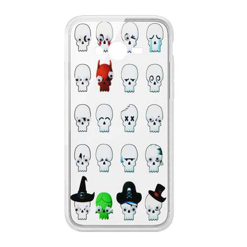کاور طرح Skulls مدل CLR-099 مناسب برای گوشی موبایل سامسونگ Galaxy J3 2016
