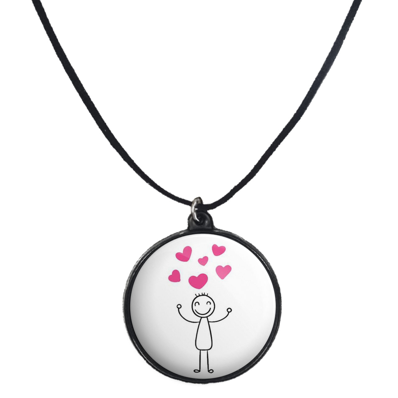 گردنبند پرمانه طرح عاشقانه کد pmb.1155 مدل دو طرفه