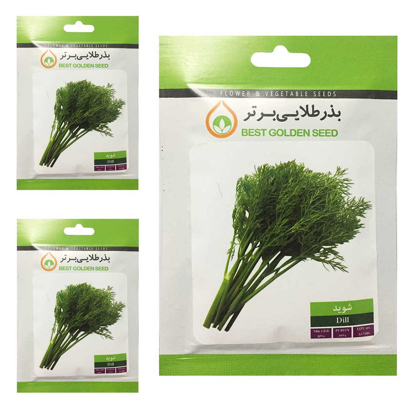 بذر شوید بذر طلایی برتر کد BTB-96 مجموعه 3 عددی