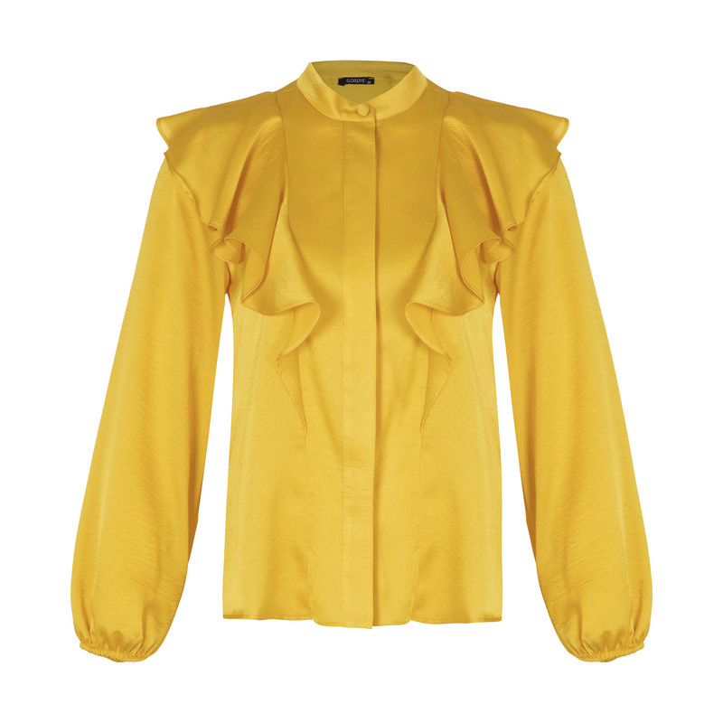 شومیز زنانه گردیه مدل 307268-yellow