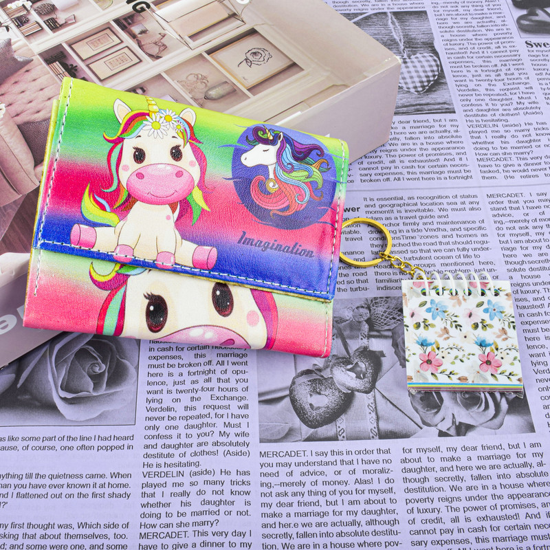 کیف پول دخترانه مدل Cute Unicorn 8532