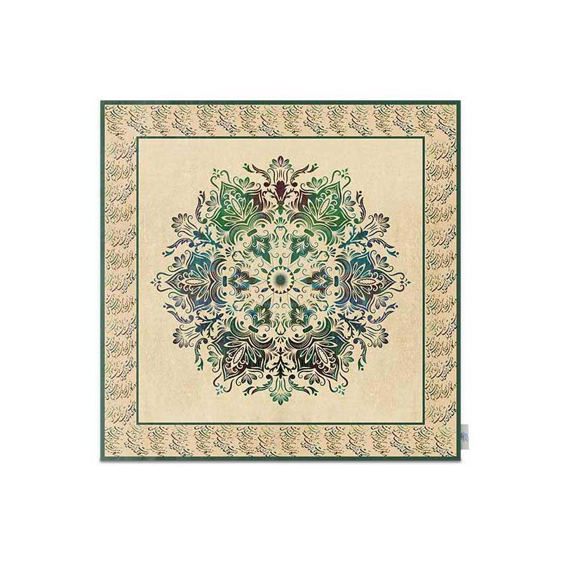 رومیزی شمسه نگار مدل گل بزرگ کد DPR111