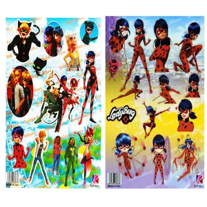 استیکر کودک طرح دختر کفشدوزکی کد CT123121 مجموعه 2 عددی 