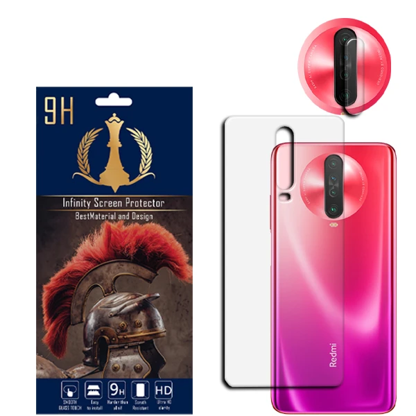 محافظ لنز دوربین اینفینیتی مدل K30 مناسب برای گوشی موبایل شیائومی REDMI K30 به همراه محافظ پشت گوشی