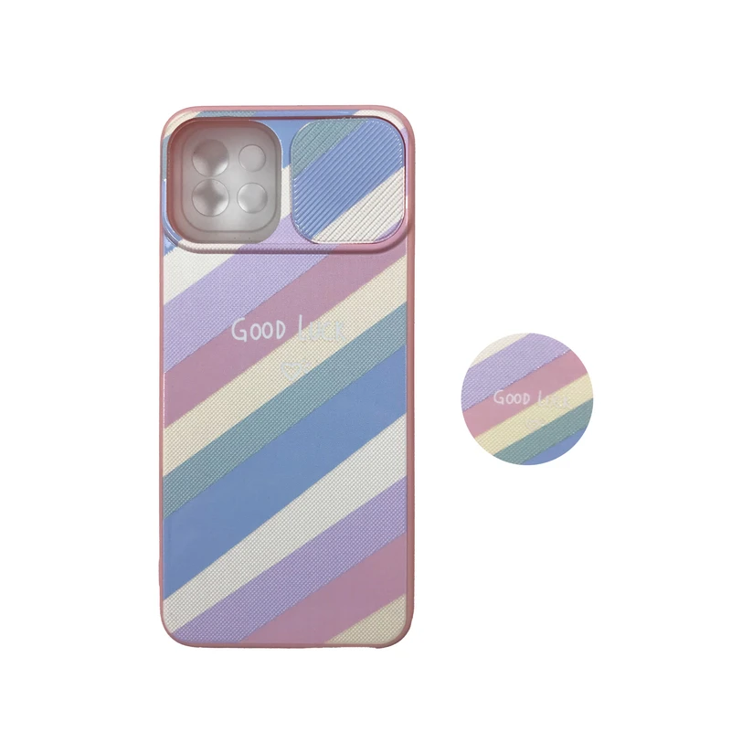 کاور مدل as12 مناسب برای گوشی موبایل سامسونگ Galaxy A03 به همراه پاپ سوکت