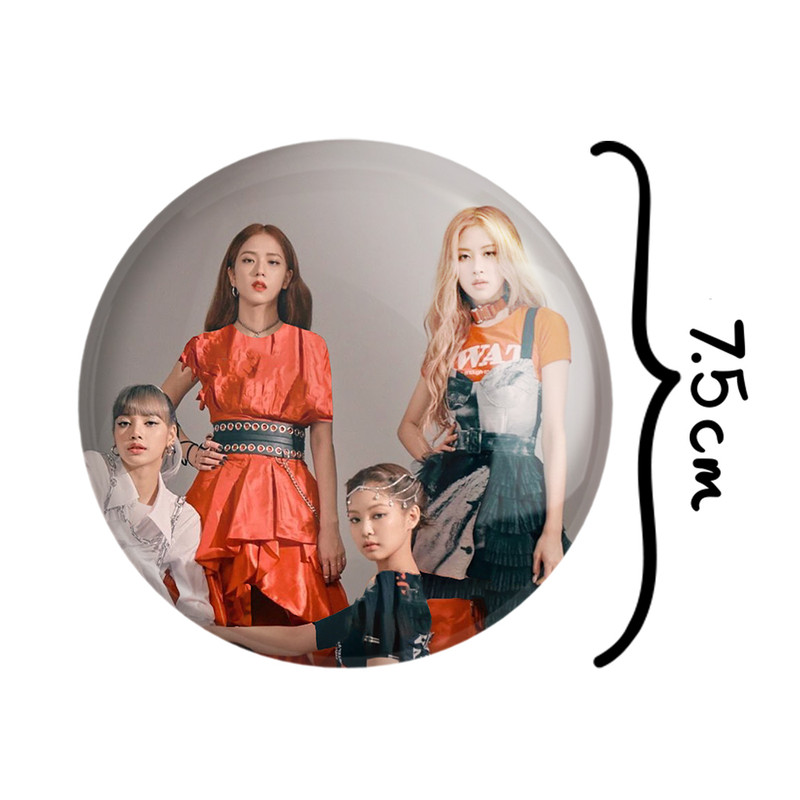آینه جیبی خندالو مدل گروه بلک پینک Black Pink  کد 14537