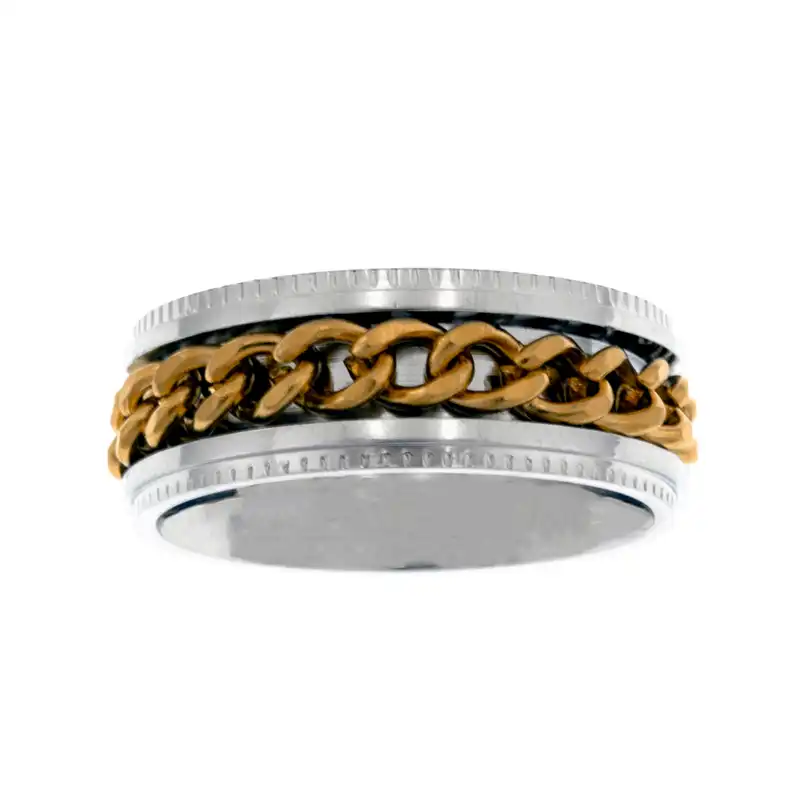انگشتر مردانه برانت مدل زنجیر