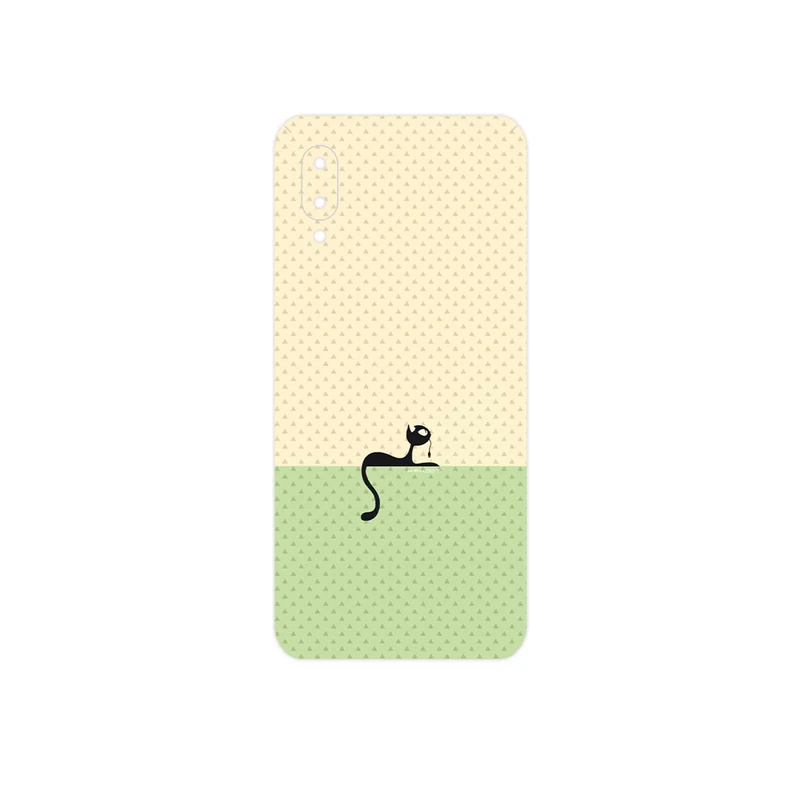 برچسب پوششی ماهوت مدل Minimal Internet Cat Icon مناسب برای گوشی موبایل سامسونگ Galaxy M02